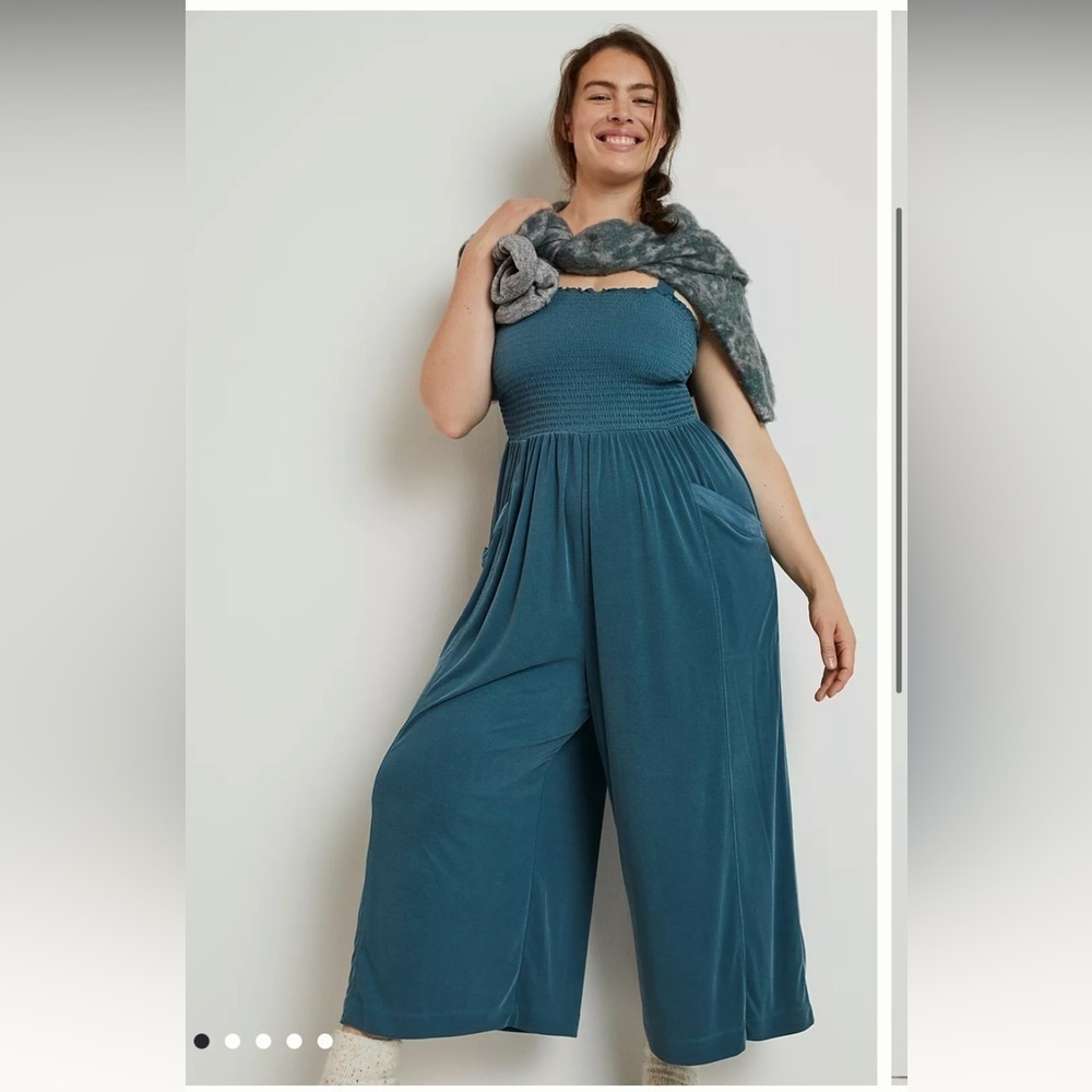 Anthropologie Javiera Smocked Jumpsuit - Picture 1 of 8